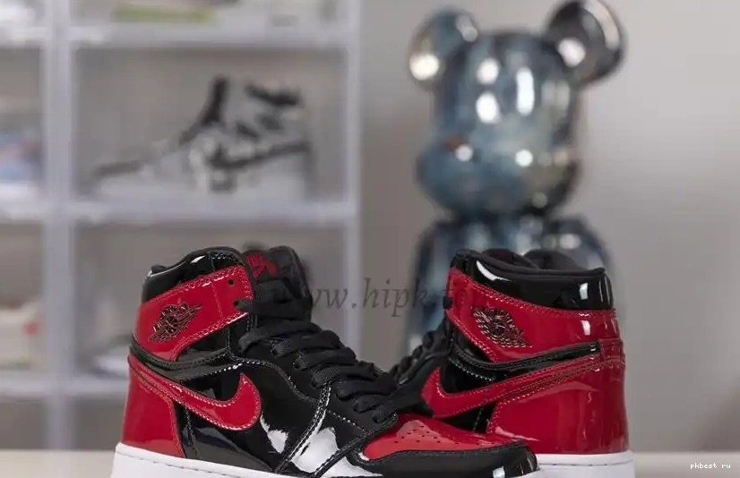 to God retail bred ready retro Patent air jordan 1 materials Pk ship 0512
